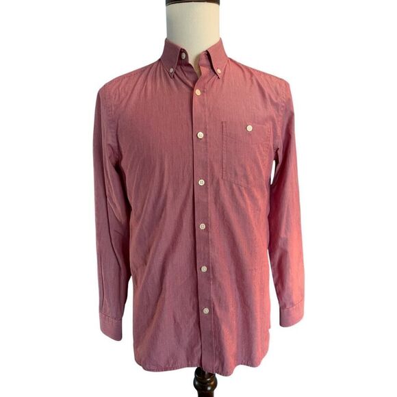 Jack Spade Casual Button Up Shirt SOFT! 100% CottonRed White Stripe S - Picture 1 of 6
